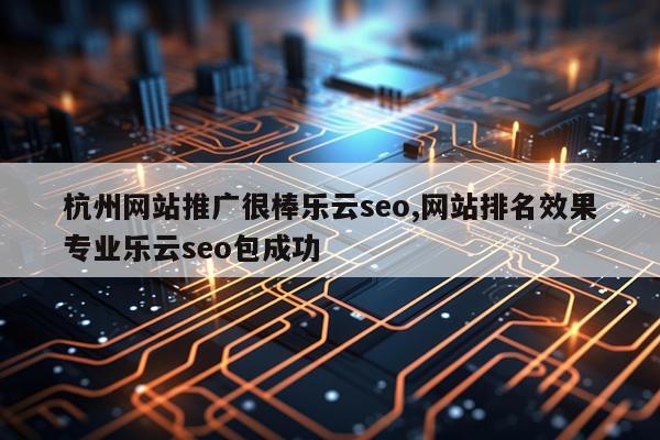 杭州网站推广很棒乐云seo,网站排名效果专业乐云seo包成功