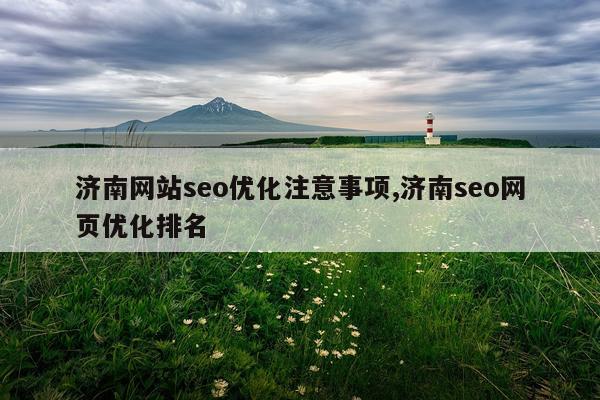 济南网站seo优化注意事项,济南seo网页优化排名