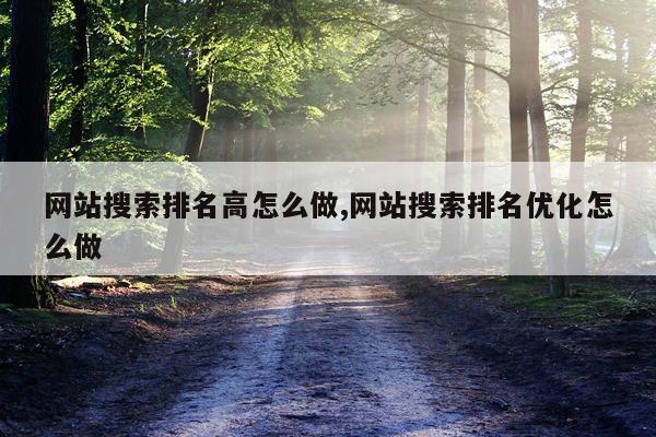 网站搜索排名高怎么做,网站搜索排名优化怎么做