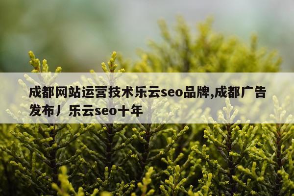成都网站运营技术乐云seo品牌,成都广告发布丿乐云seo十年