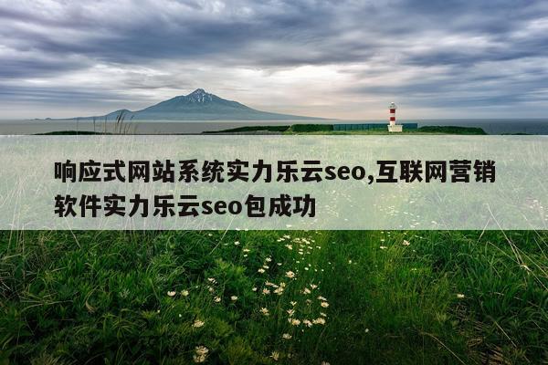 响应式网站系统实力乐云seo,互联网营销软件实力乐云seo包成功