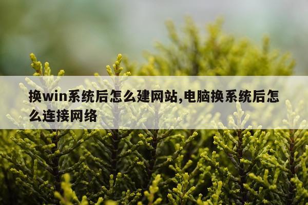 换win系统后怎么建网站,电脑换系统后怎么连接网络