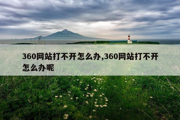 360网站打不开怎么办,360网站打不开怎么办呢