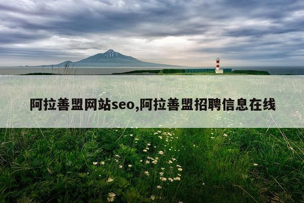 阿拉善盟网站seo,阿拉善盟招聘信息在线
