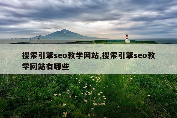 搜索引擎seo教学网站,搜索引擎seo教学网站有哪些