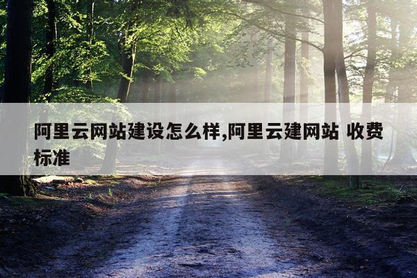阿里云网站建设怎么样,阿里云建网站 收费标准