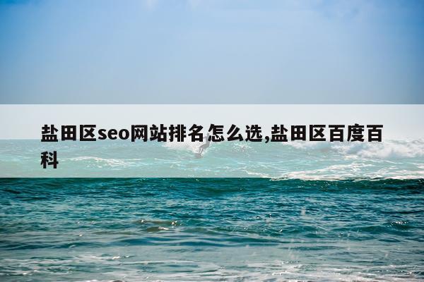 盐田区seo网站排名怎么选,盐田区百度百科