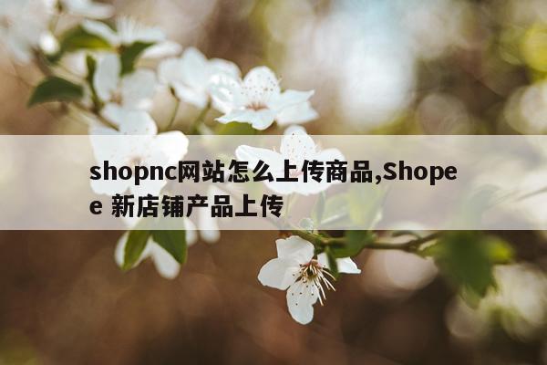 shopnc网站怎么上传商品,Shopee 新店铺产品上传