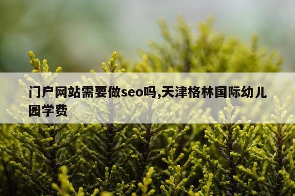 门户网站需要做seo吗,天津格林国际幼儿园学费
