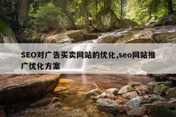SEO对广告买卖网站的优化,seo网站推广优化方案