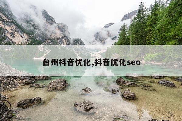 台州抖音优化,抖音优化seo