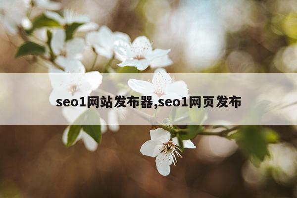 seo1网站发布器,seo1网页发布