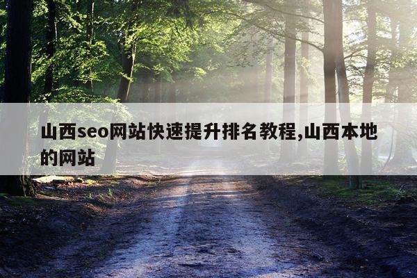 山西seo网站快速提升排名教程,山西本地的网站