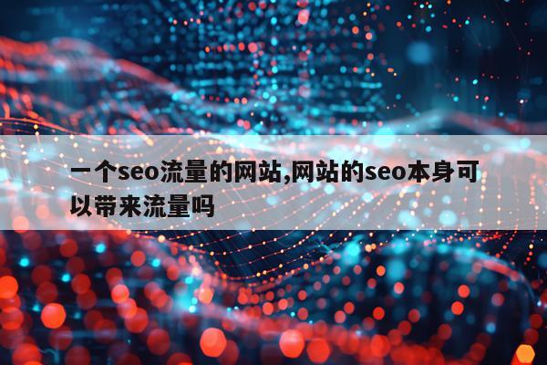 一个seo流量的网站,网站的seo本身可以带来流量吗