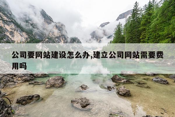 公司要网站建设怎么办,建立公司网站需要费用吗