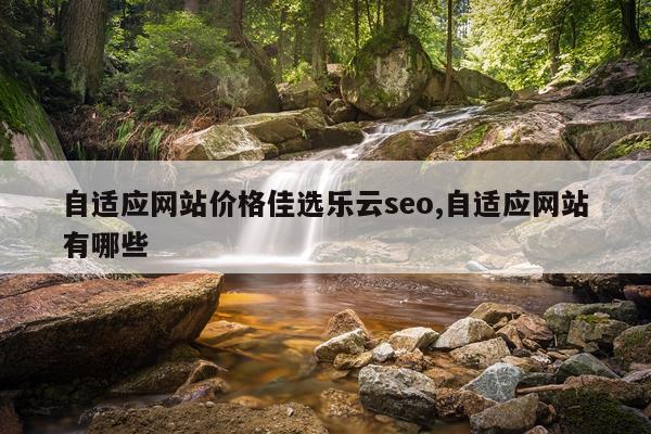 自适应网站价格佳选乐云seo,自适应网站有哪些