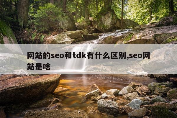 网站的seo和tdk有什么区别,seo网站是啥
