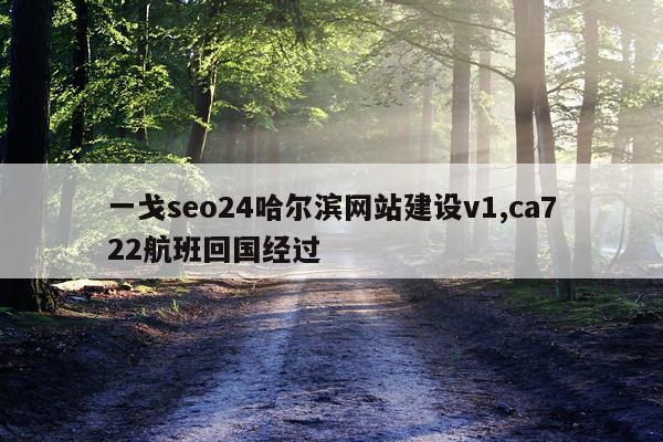 一戈seo24哈尔滨网站建设v1,ca722航班回国经过