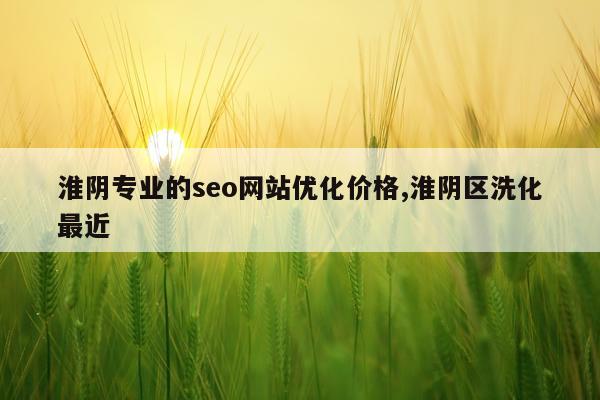 淮阴专业的seo网站优化价格,淮阴区洗化最近