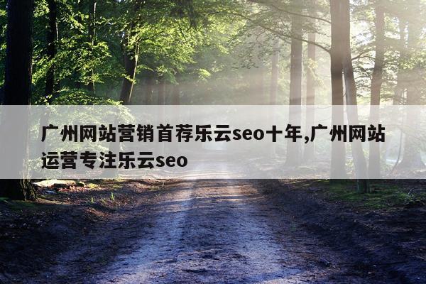 广州网站营销首荐乐云seo十年,广州网站运营专注乐云seo