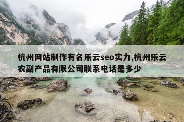 杭州网站制作有名乐云seo实力,杭州乐云农副产品有限公司联系电话是多少