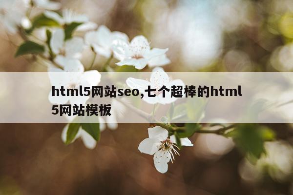 html5网站seo,七个超棒的html5网站模板