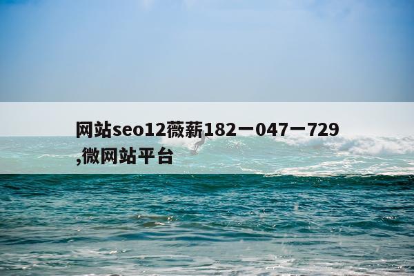 网站seo12薇薪182一047一729,微网站平台