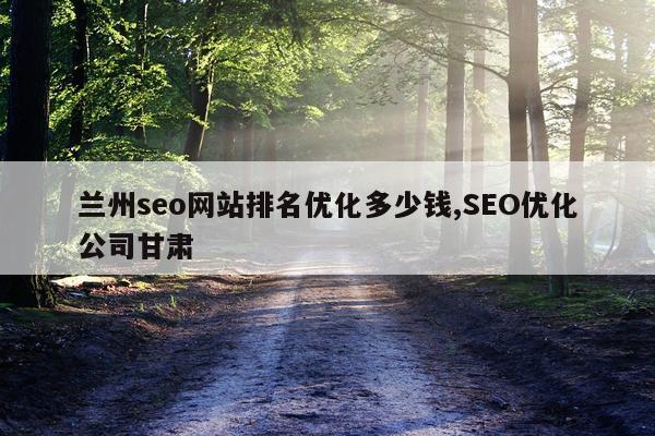 兰州seo网站排名优化多少钱,SEO优化公司甘肃