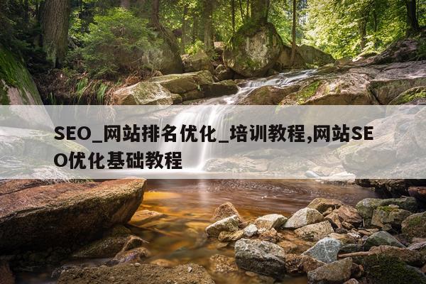 SEO_网站排名优化_培训教程,网站SEO优化基础教程