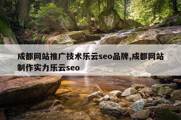 成都网站推广技术乐云seo品牌,成都网站制作实力乐云seo