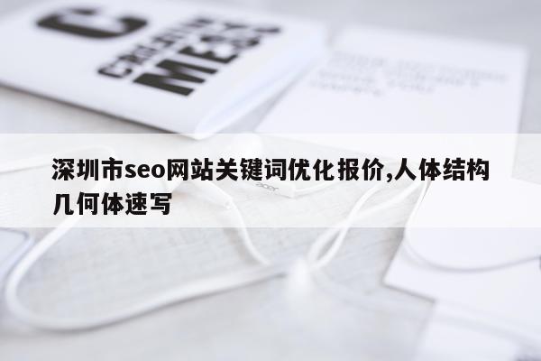 深圳市seo网站关键词优化报价,人体结构几何体速写