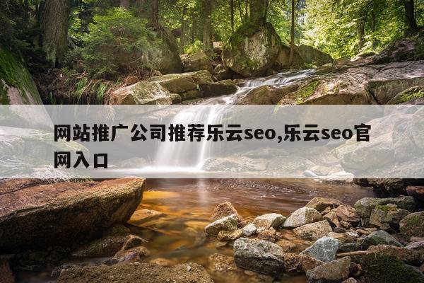 网站推广公司推荐乐云seo,乐云seo官网入口