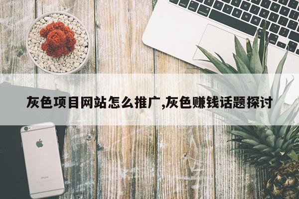 灰色项目网站怎么推广,灰色赚钱话题探讨
