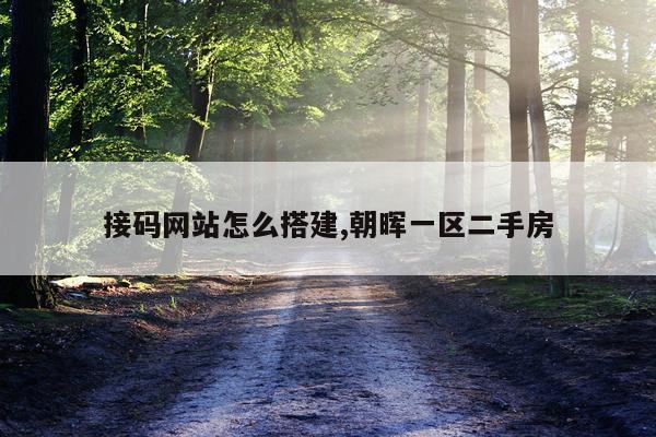 接码网站怎么搭建,朝晖一区二手房