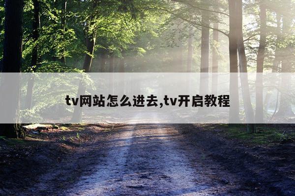 tv网站怎么进去,tv开启教程
