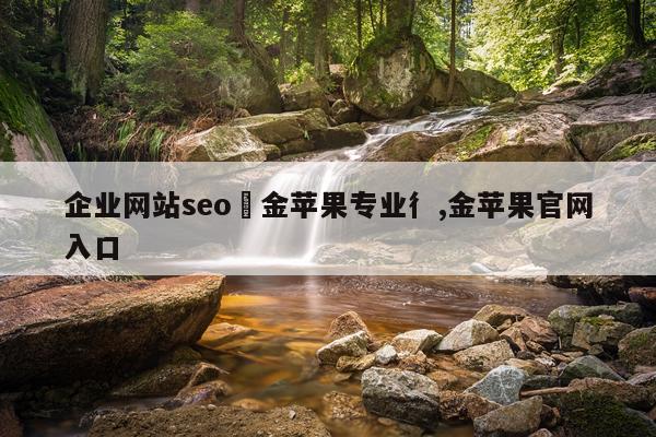 企业网站seo亇金苹果专业彳,金苹果官网入口