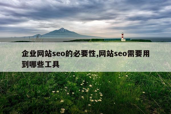 企业网站seo的必要性,网站seo需要用到哪些工具