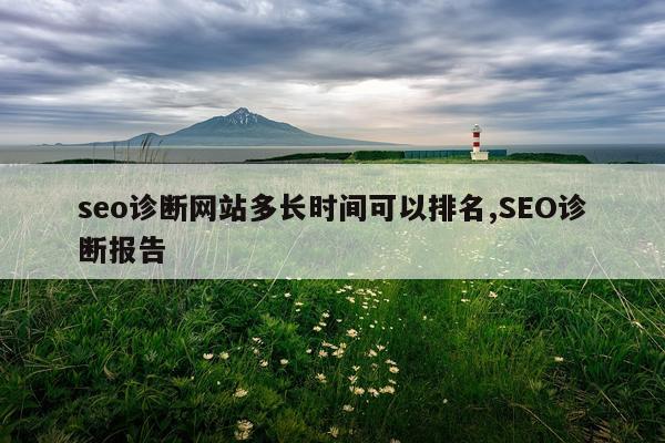 seo诊断网站多长时间可以排名,SEO诊断报告