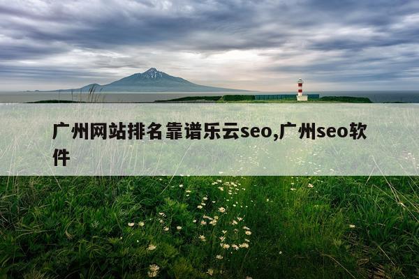 广州网站排名靠谱乐云seo,广州seo软件