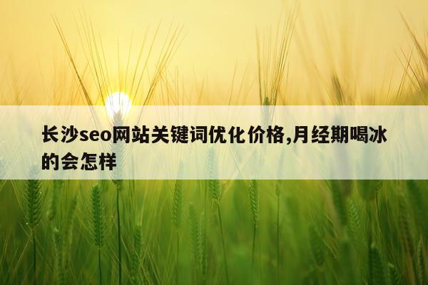 长沙seo网站关键词优化价格,月经期喝冰的会怎样
