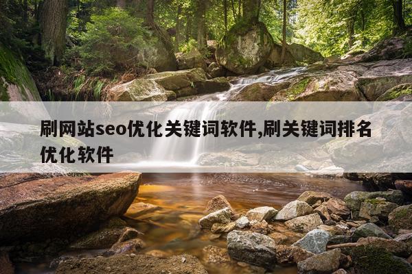 刷网站seo优化关键词软件,刷关键词排名优化软件