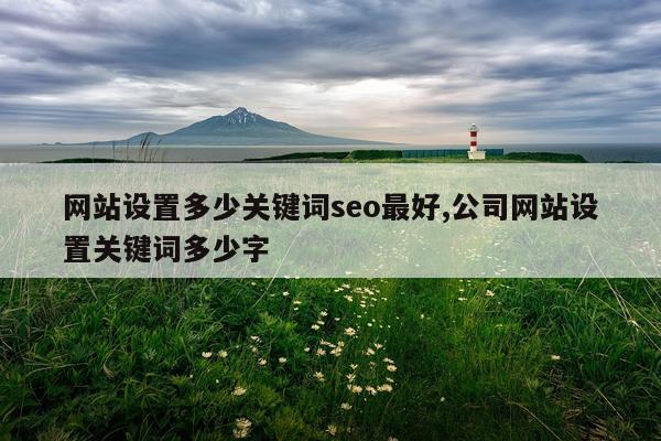 网站设置多少关键词seo最好,公司网站设置关键词多少字