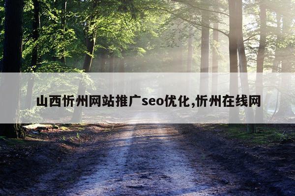 山西忻州网站推广seo优化,忻州在线网