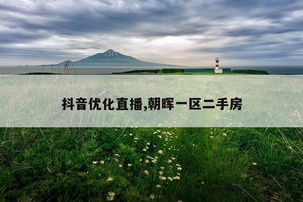 抖音优化直播,朝晖一区二手房