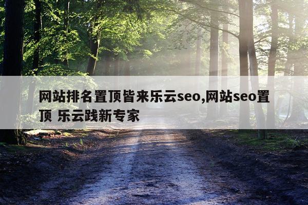 网站排名置顶皆来乐云seo,网站seo置顶 乐云践新专家