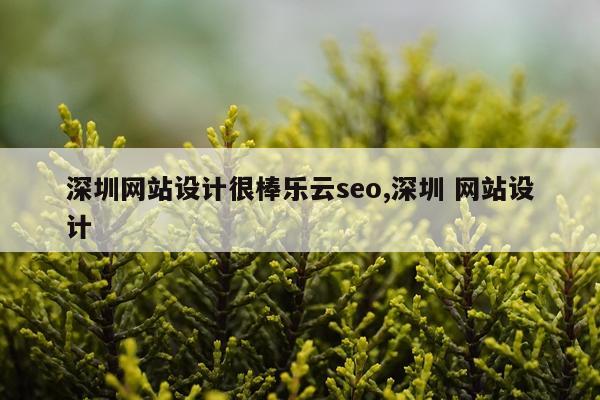 深圳网站设计很棒乐云seo,深圳 网站设计