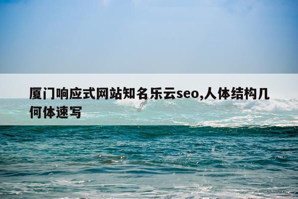 厦门响应式网站知名乐云seo,人体结构几何体速写
