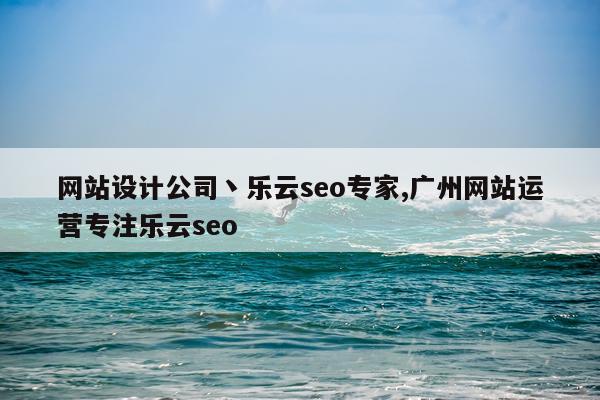 网站设计公司丶乐云seo专家,广州网站运营专注乐云seo