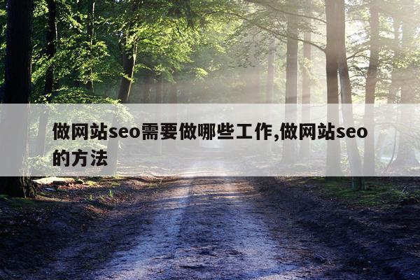 做网站seo需要做哪些工作,做网站seo的方法