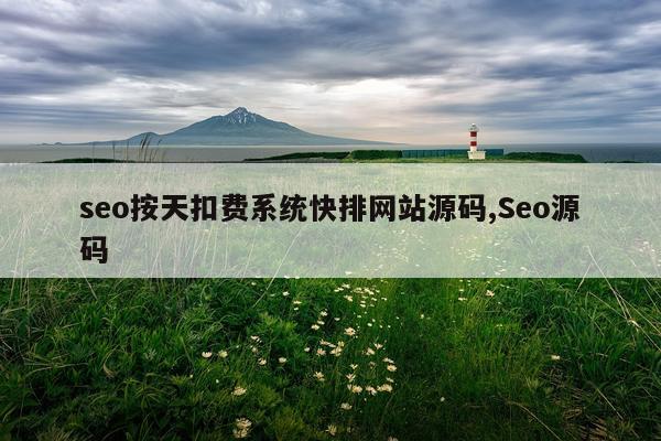 seo按天扣费系统快排网站源码,Seo源码